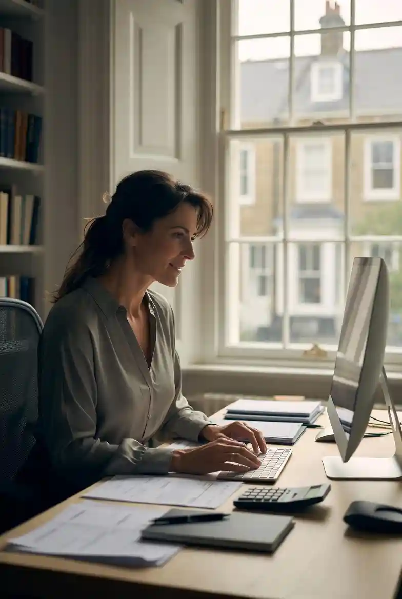Accountant business landline professional image