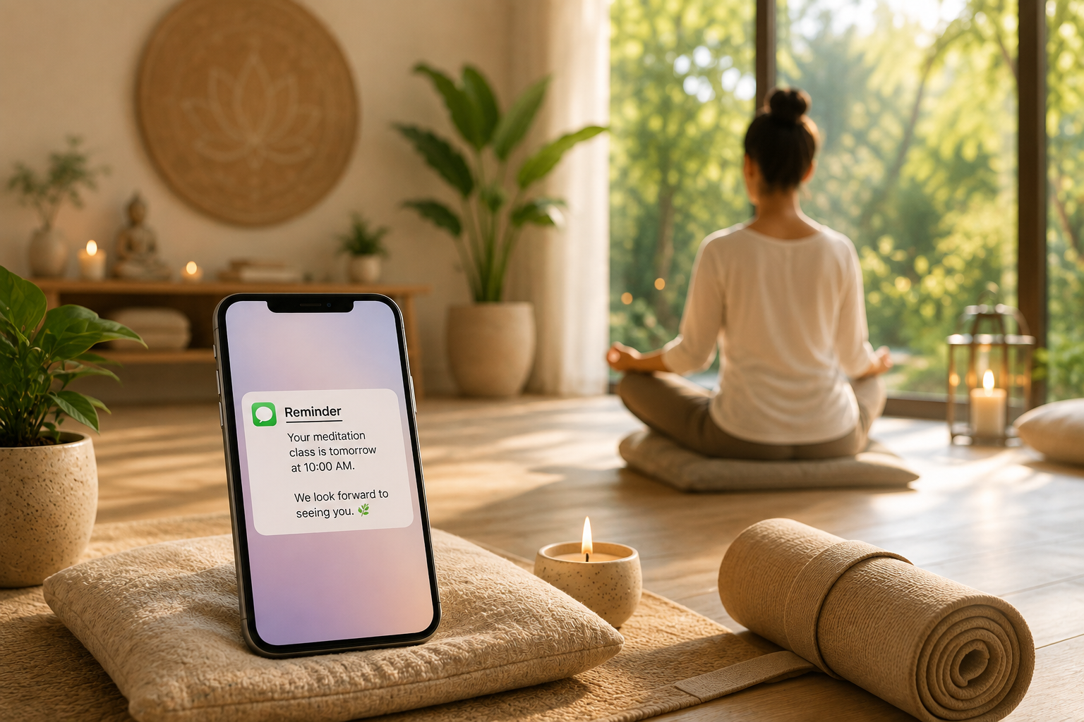 Meditation and wellness SMS reminders case study